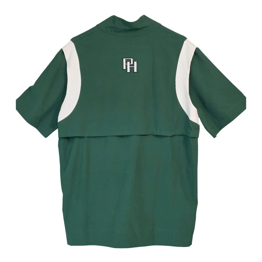 Nike Green‎ PH Football Quarter Zip Short Sleeve Pullover Jacket Mens Large
